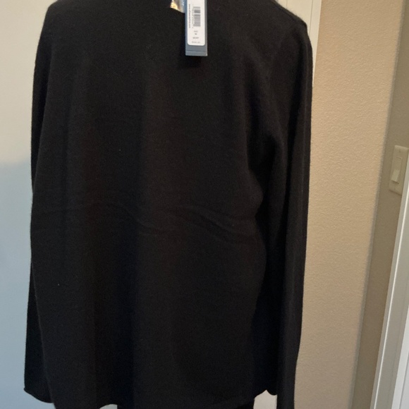 NWT Alice + Olivia JULES CASHMERE Sweater Black Sz Medium - Picture 4 of 5